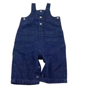 Baby Gap Overalls One Piece Cotton Denim Navy Newborn